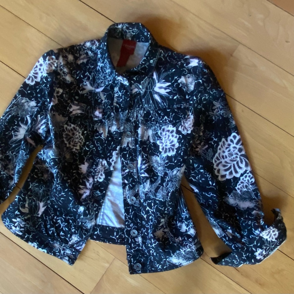 Olsen Europe Black Floral Jacket